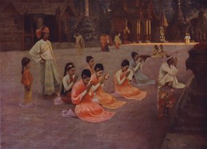 Aanbidding bij de pagode